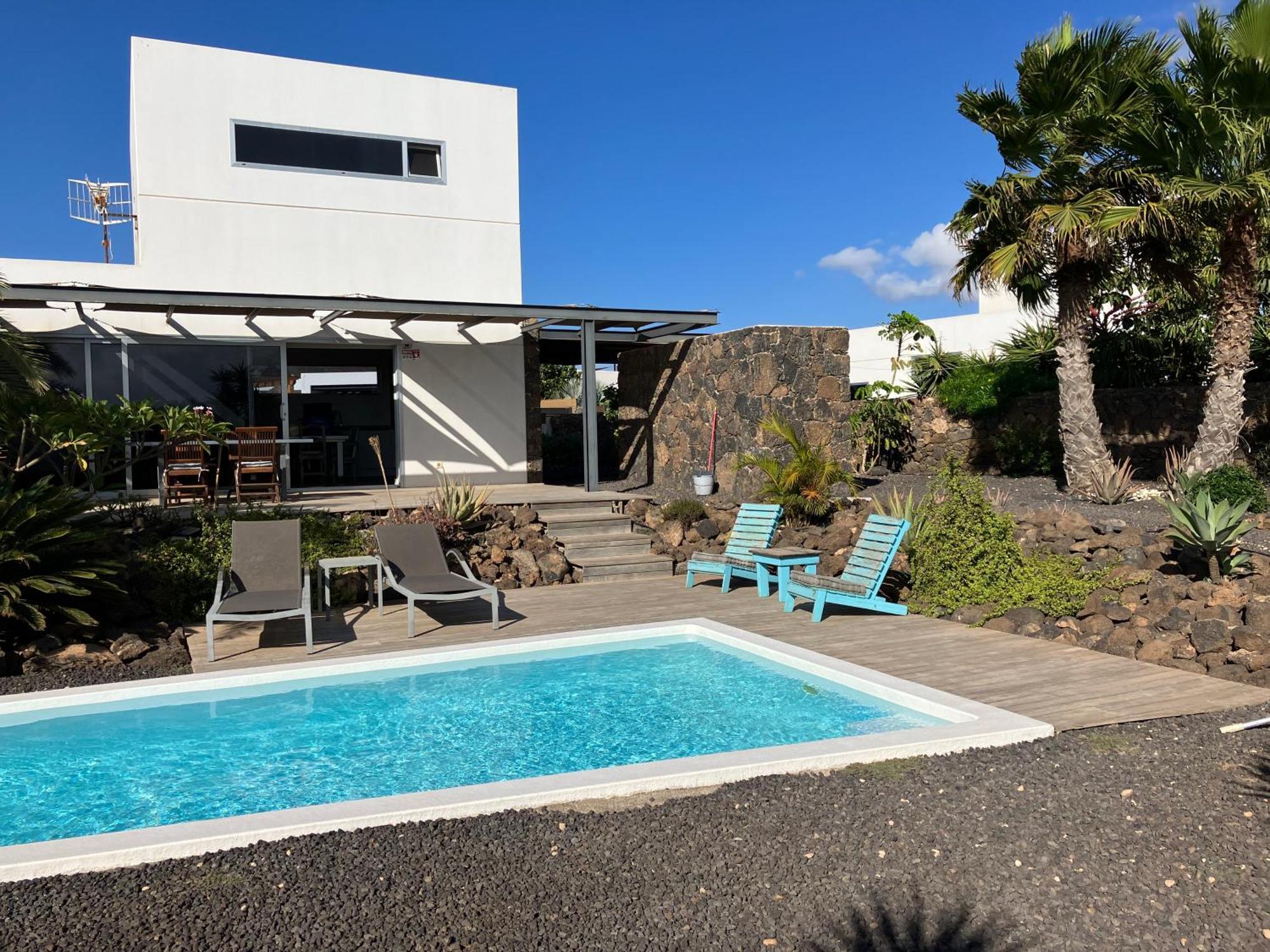 Majanicho Rock - Villa With Heated Pool Лахарес Екстериор снимка